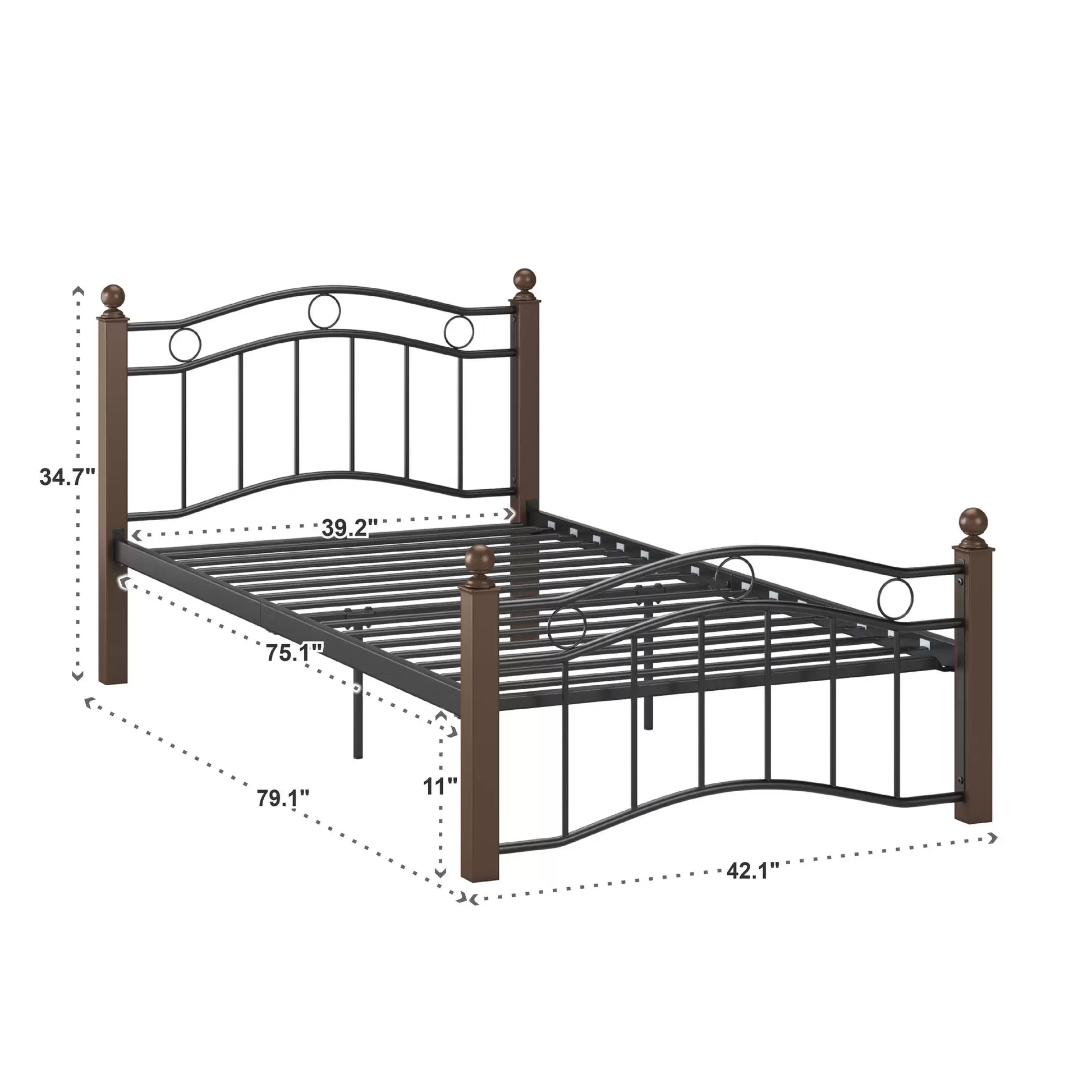 Metal bed frame